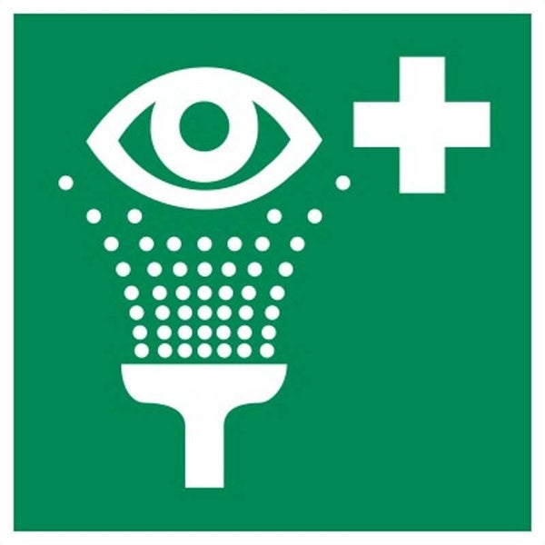 Aufkleber -  E011 Augenspüleinrichtung  - ISO DIN 7010 - Rettungszeichen - versch. Größen