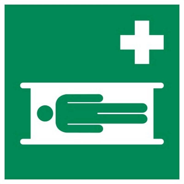 Aufkleber -  E013 Krankentrage  - ISO DIN 7010 - Rettungszeichen - versch. Größen
