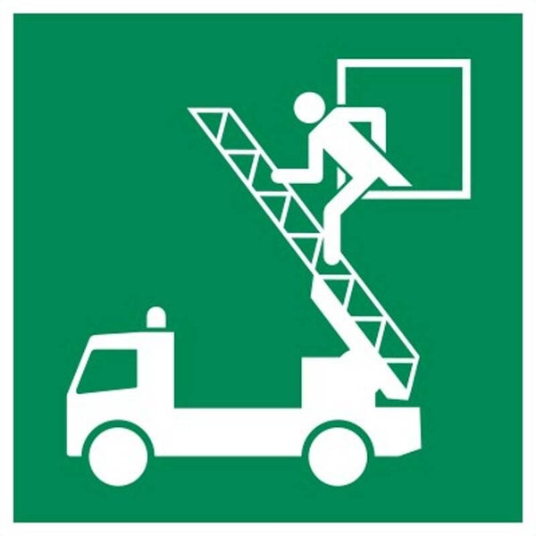 Aufkleber -  E017 Rettungsausstieg  - ISO DIN 7010 - Rettungszeichen - versch. Größen