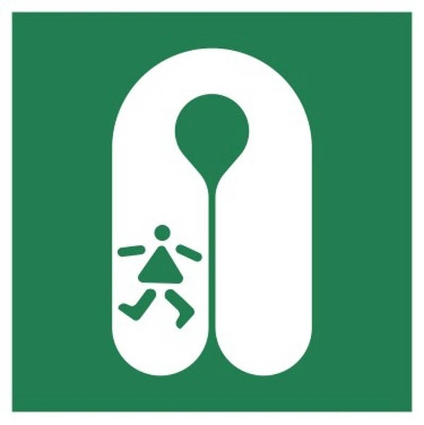 Aufkleber -  E045  Rettungsweste für Kinder - ISO DIN 7010 - Rettungszeichen - versch. Größen