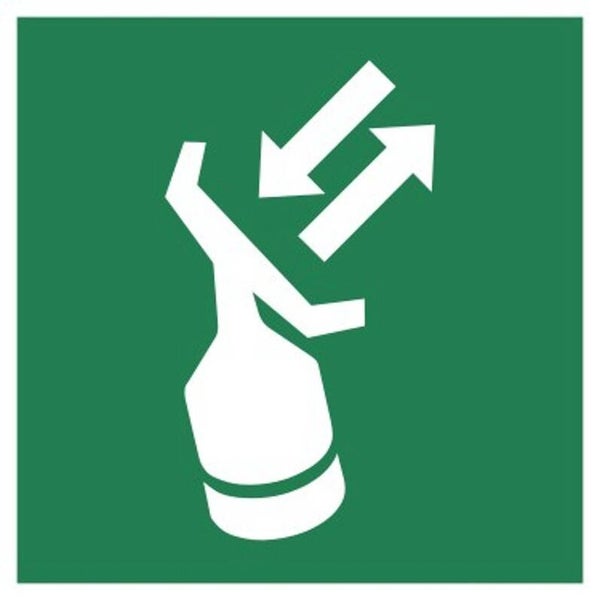 Aufkleber -  E047 Radartransponder für Suche und Rettung - ISO DIN 7010 - Rettungszeichen - versch. Größen
