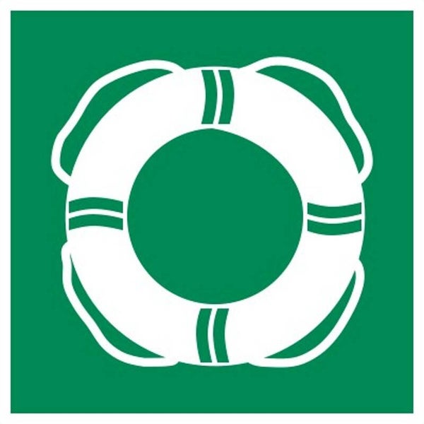 Aufkleber -  E061 Wasser Rettungsausrüstung - ISO DIN 7010 - Rettungszeichen - versch. Größen