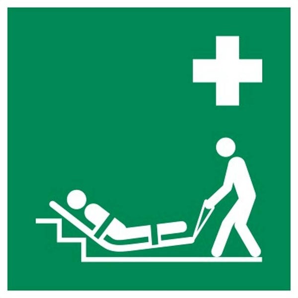 Aufkleber -  E067 Evakuierungsmatratze - ISO DIN 7010 - Rettungszeichen - versch. Größen