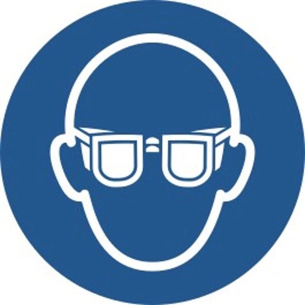 Aufkleber -  M004 Augenschutz benutzen  - ISO DIN 7010 - Gebotszeichen - versch. Größen