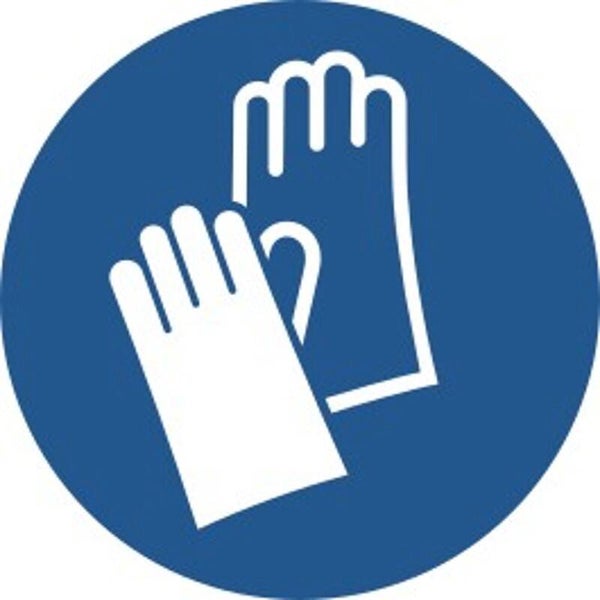 Aufkleber -  M009 Handschutz benutzen - ISO DIN 7010 - Gebotszeichen - versch. Größen