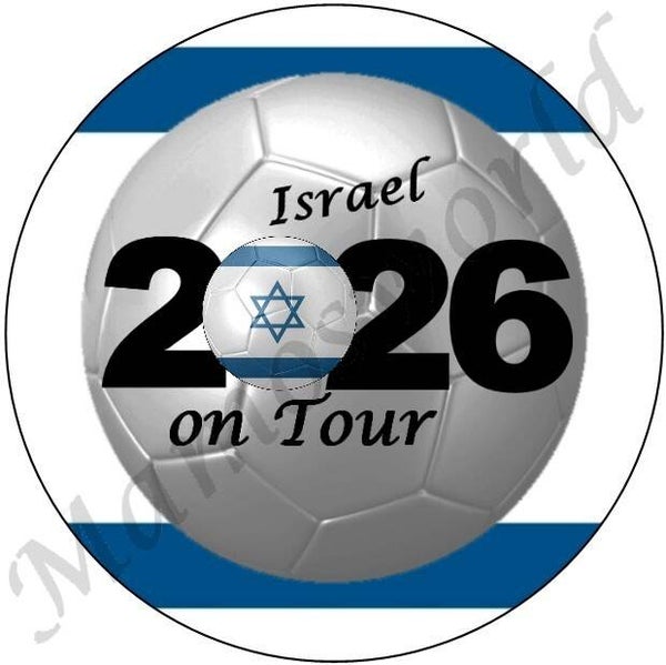 Aufkleber - Sticker - On Tour 2026 - Israel - 60 oder 90 mm Ø