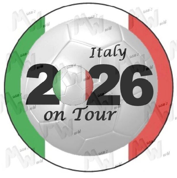 Aufkleber - Sticker - On Tour 2026 - Italien - 60 oder 90 mm Ø