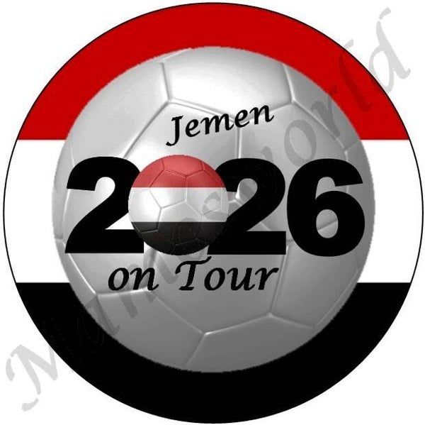 Aufkleber - Sticker - On Tour 2026 - Jemen - 60 oder 90 mm Ø
