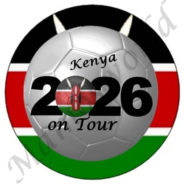 Aufkleber - Sticker - On Tour 2026 - Kenya - 60 oder 90 mm Ø
