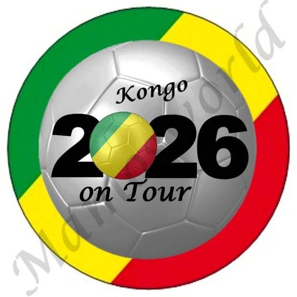 Aufkleber - Sticker - On Tour 2026 - Kongo - 60 oder 90 mm Ø