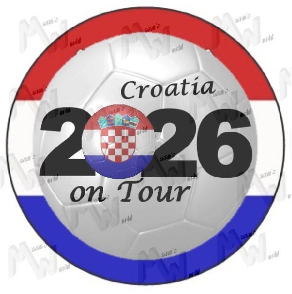 Aufkleber - Sticker - On Tour 2026 - Kroatien - 60 oder 90 mm Ø