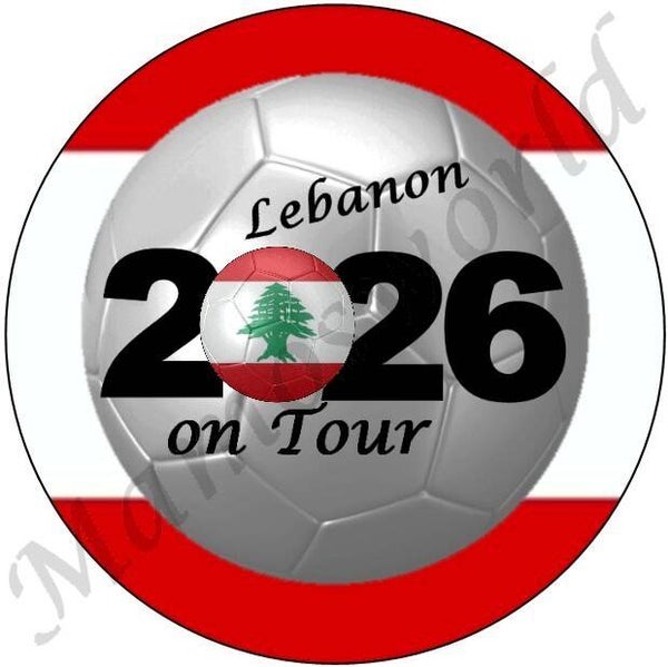 Aufkleber - Sticker - On Tour 2026 - Libanon - 60 oder 90 mm Ø