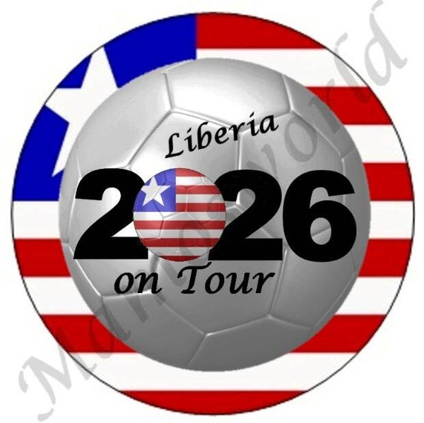 Aufkleber - Sticker - On Tour 2026 - Liberia - 60 oder 90 mm Ø