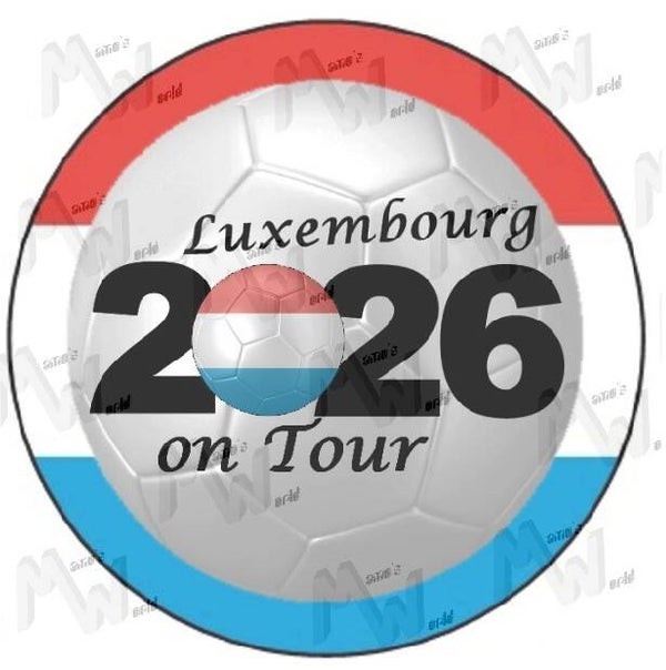 Aufkleber - Sticker - On Tour 2026 - Luxemburg - 60 oder 90 mm Ø