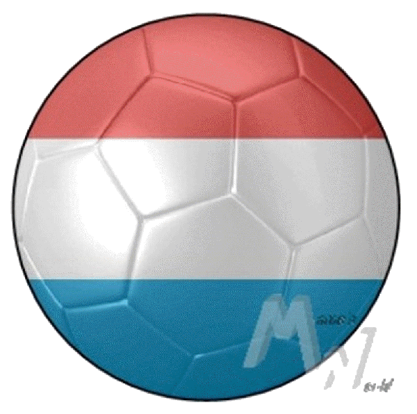 Aufkleber - Sticker - Fußballflagge Rund - Luxemburg - versch. Größen