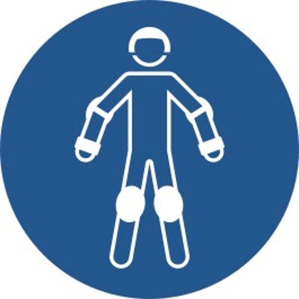 Aufkleber -  M049  Schutzausrüstung für Rollsport benutzen- ISO DIN 7010 - Gebotszeichen - versch. Größen