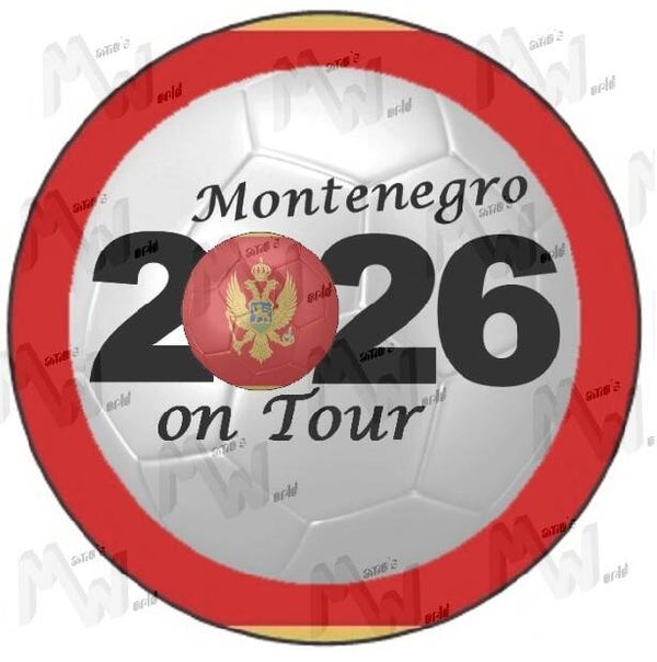 Aufkleber - Sticker - On Tour 2026 - Montenegro - 60 oder 90 mm Ø