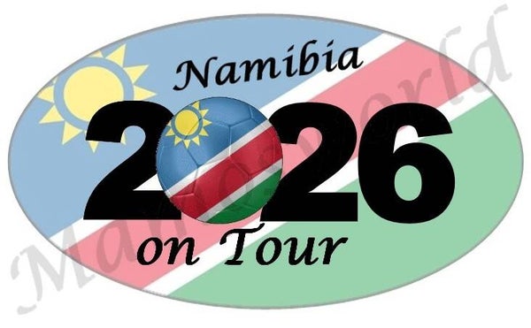 Aufkleber - Sticker - On Tour 2026 - Namibia - versch. Größen - Oval