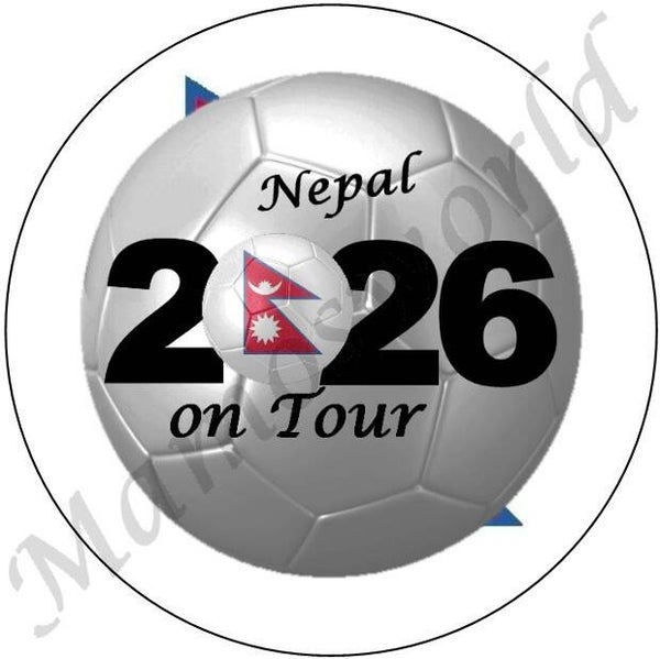 Aufkleber - Sticker - On Tour 2026 - Nepal - 60 oder 90 mm Ø