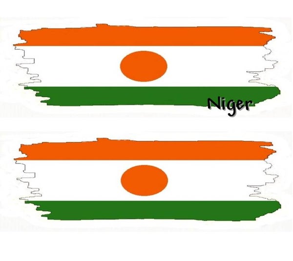 Aufkleber - Flagge - Niger - versch. Motive - 125x40 mm