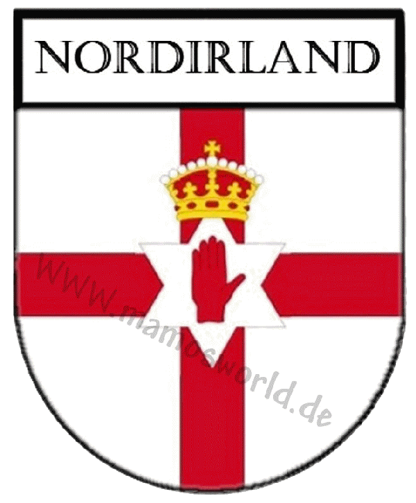 Aufkleber - Sticker - Wappen - Nordirland Flagge - versch. Größen