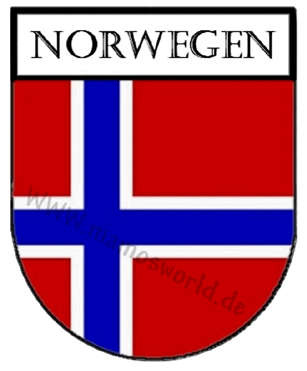 Aufkleber - Sticker - Wappen - Norwegen Flagge - versch. Größen