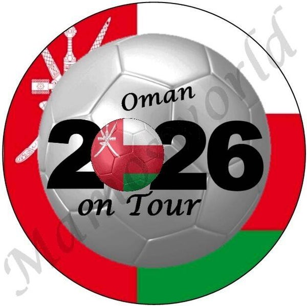 Aufkleber - Sticker - On Tour 2026 - Oman - 60 oder 90 mm Ø