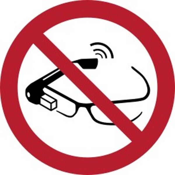 Aufkleber -  P044 Nutzung von Datenbrillen  verboten  - ISO DIN 7010 - Verbotszeichen - versch. Größen