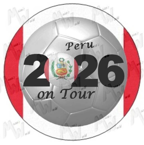 Aufkleber - Sticker - On Tour 2026 - Peru - 60 oder 90 mm Ø