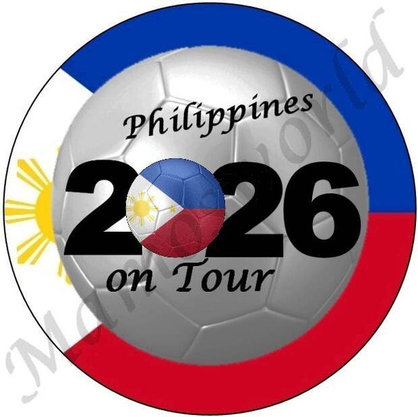 Aufkleber - Sticker - On Tour 2026 - Philippinen - 60 oder 90 mm Ø