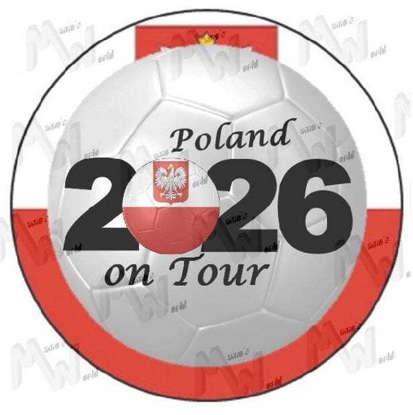 Aufkleber - Sticker - On Tour 2026 - Polen - 60 oder 90 mm Ø