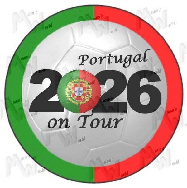 Aufkleber - Sticker - On Tour 2026 - Portugal - 60 oder 90 mm Ø