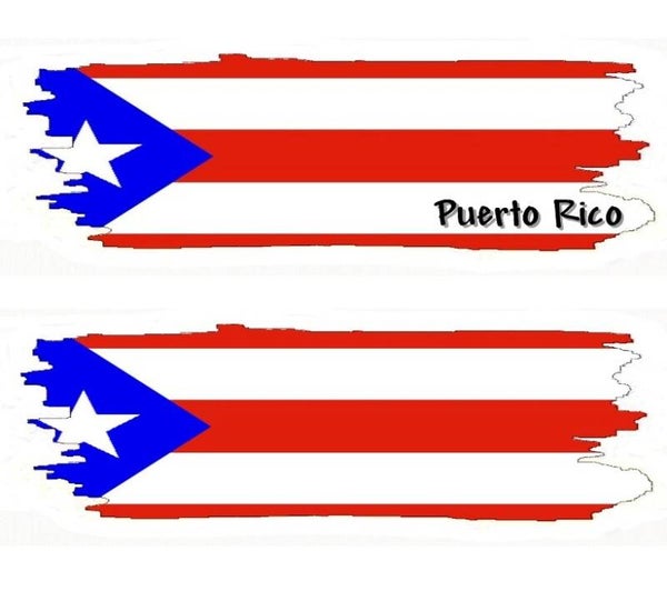 Aufkleber - Flagge - Puerto Rico - versch. Motive - 125x40 mm