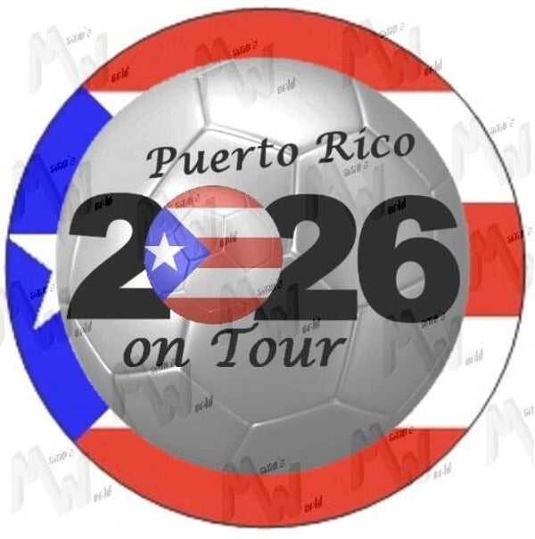 Aufkleber - Sticker - On Tour 2026 - Puerto Rico - 60 oder 90 mm Ø