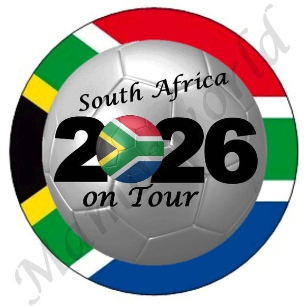 Aufkleber - Sticker - On Tour 2026 - Südafrika - 60 oder 90 mm Ø