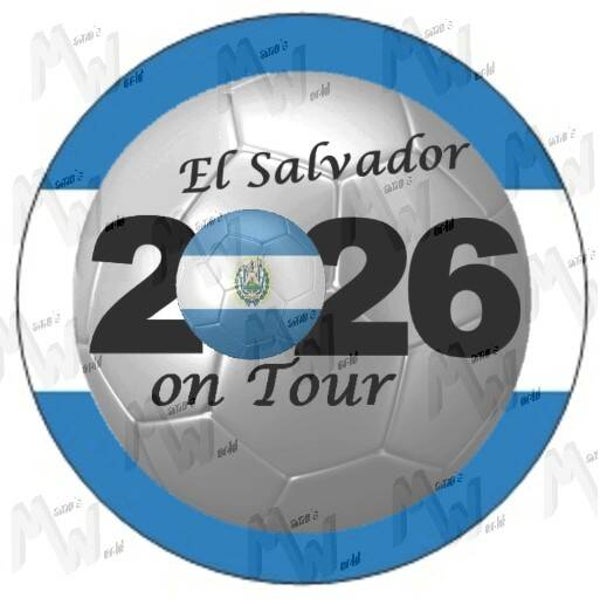 Aufkleber - Sticker - On Tour 2026 - El Salvador - 60 oder 90 mm Ø