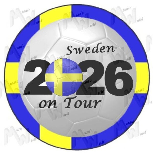 Aufkleber - Sticker - On Tour 2026 - Schweden - 60 oder 90 mm Ø