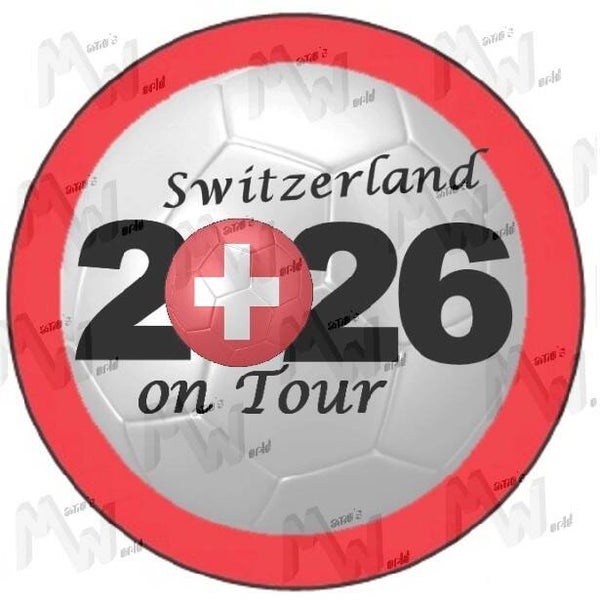 Aufkleber - Sticker - On Tour 2026 - Schweiz - 60 oder 90 mm Ø