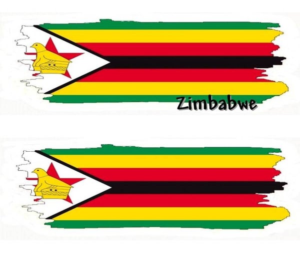 Aufkleber - Flagge - Simbabwe - versch. Motive - 125x40 mm