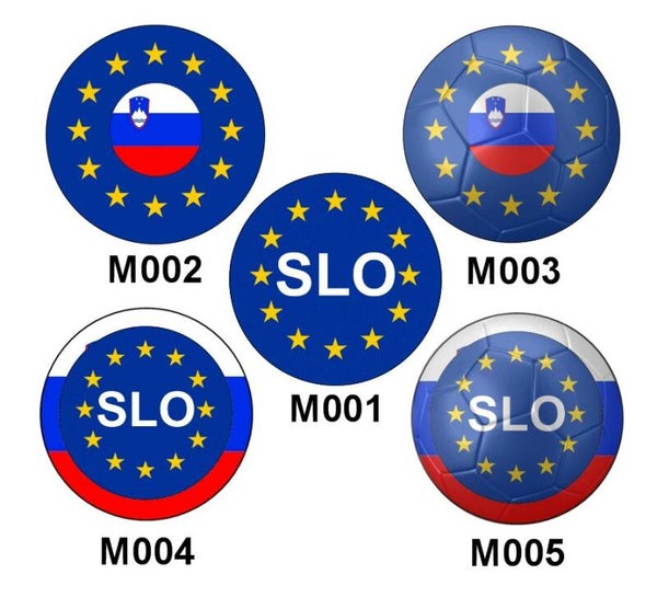 Aufkleber - Rund - Slowenien - Europäische Union - versch. Motive