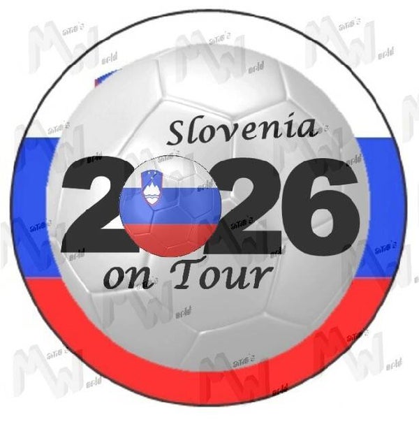 Aufkleber - Sticker - On Tour 2026 - Slowenien - 60 oder 90 mm Ø