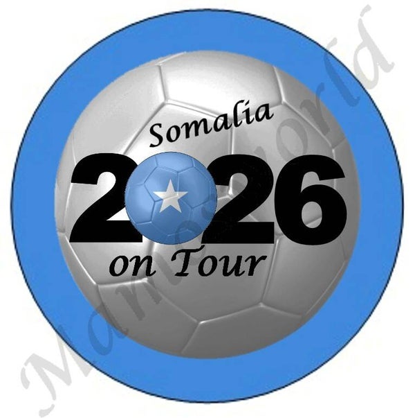Aufkleber - Sticker - On Tour 2026 - Somalia - 60 oder 90 mm Ø