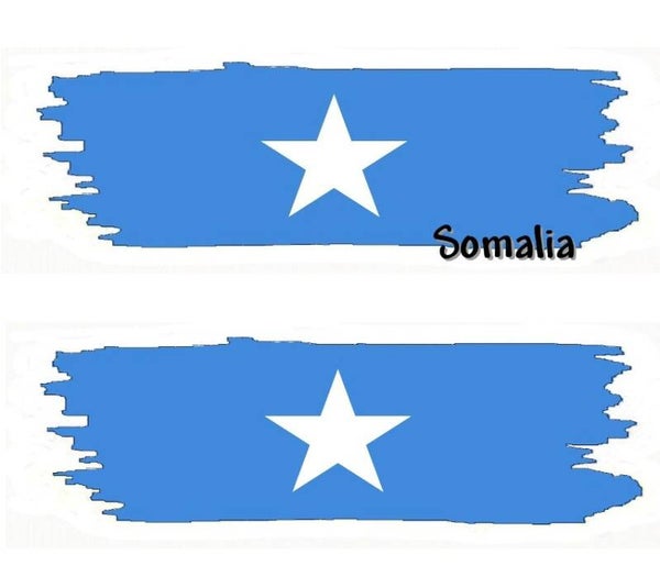 Aufkleber - Flagge - Somalia - versch. Motive - 125x40 mm
