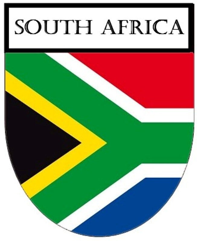 Aufkleber - Sticker - Wappen - South Africa  Flagge - versch. Größen