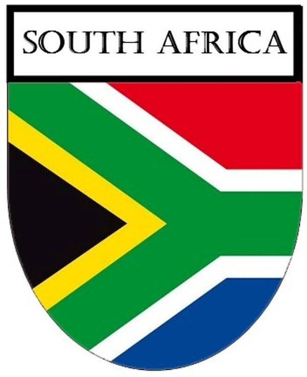 Aufkleber - Sticker - Wappen - South Africa  Flagge - versch. Größen