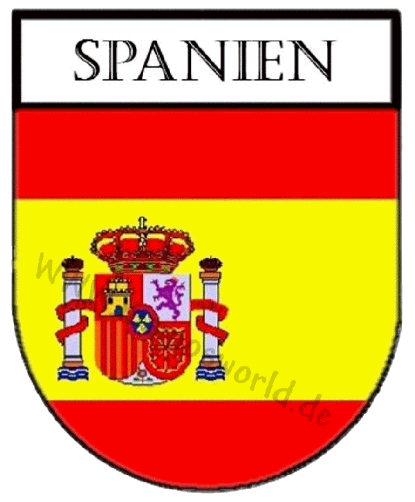 Aufkleber - Sticker - Wappen - Spanien Flagge - versch. Größen