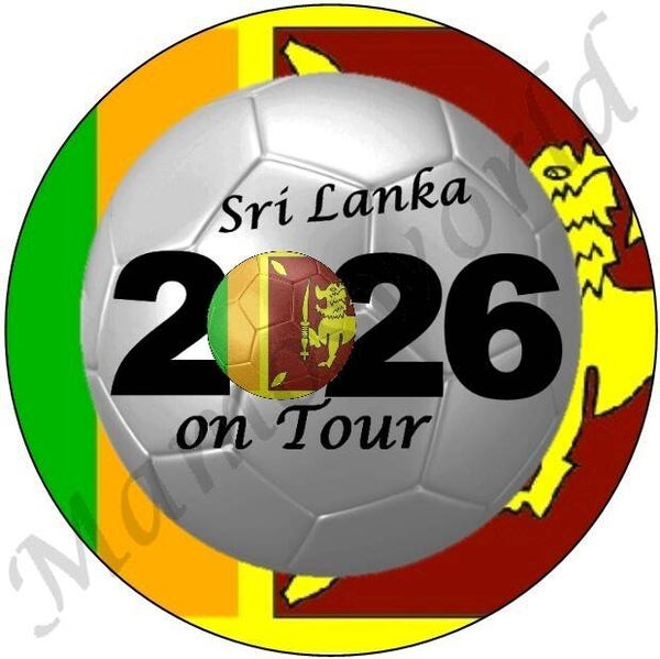 Aufkleber - Sticker - On Tour 2026 - Sri Lanka - 60 oder 90 mm Ø