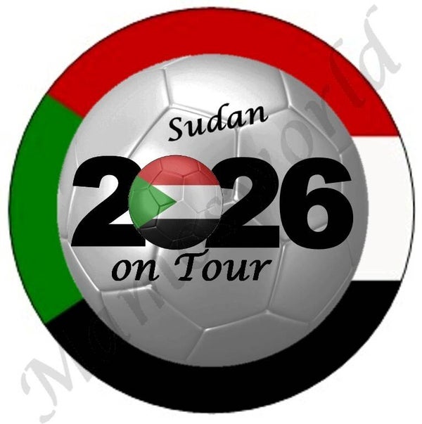 Aufkleber - Sticker - On Tour 2026 - Sudan - 60 oder 90 mm Ø