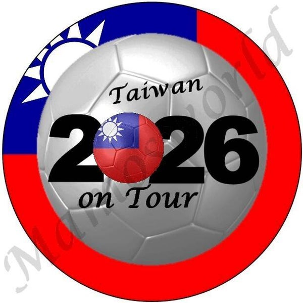 Aufkleber - Sticker - On Tour 2026 - Taiwan - 60 oder 90 mm Ø