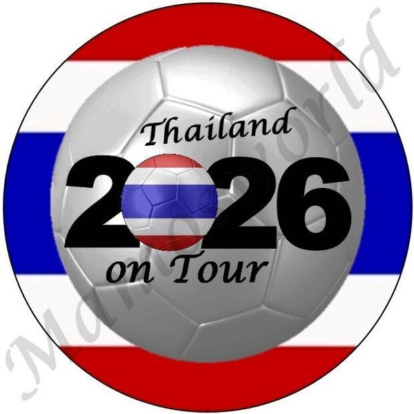 Aufkleber - Sticker - On Tour 2026 - Thailand - 60 oder 90 mm Ø